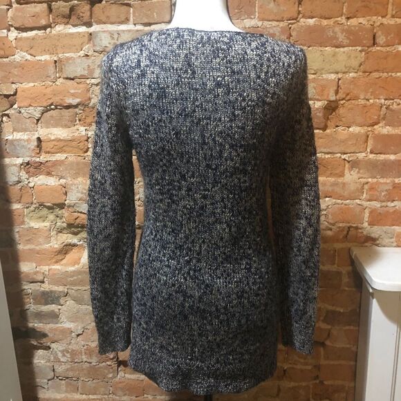 BP Nordstrom navy and cream marled sweater Women’s Small - Picture 3 of 7